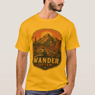 Elegante botanische persische Katze Vintage-Kunst T-Shirt