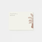 Elegante botanische personalisierte Post-it-Notize Post-it Klebezettel (Vorderseite)
