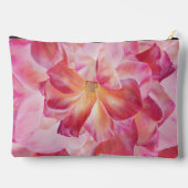 Elegante botanische Rose Blossom Grosser Blumenstr Zubehörtasche (Rückseite)