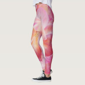 Elegante botanische Rose Blossom Leggings (Links)