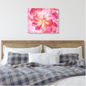 Elegante botanische Rose Blossom Wrapped Canvas Ar Leinwanddruck (Insitu (Schlafzimmer))
