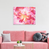 Elegante botanische Rose Blossom Wrapped Canvas Ar Leinwanddruck (Insitu (Wohnzimmer))