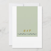 Elegante botanische Rose Einladung (Rückseite)