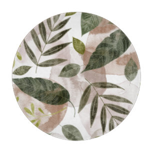 Elegante botanische Safari-Blätter Schneidebrett