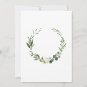 Elegante botanische Save-the-Date-Karten mit moder Einladung (Rückseite)