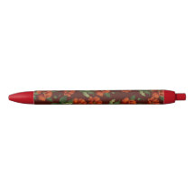 Elegante botanische scharlachrote Mohnblumen