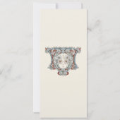 Elegante Botanische Speisekarte Einladung (Rückseite)