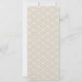 Elegante Botanische Speisekarte Einladung (Rückseite)