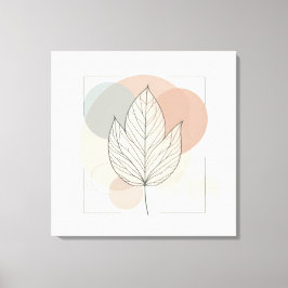 Elegante Botanische Stretchelkanvas Print Leinwanddruck