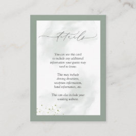 Elegante botanische Vegetation Blumenzwiebeldetail Begleitkarte