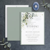 Elegante botanische Vegetation Einladung