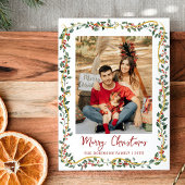 Elegante botanische Vegetation Frohe Weihnachten 1