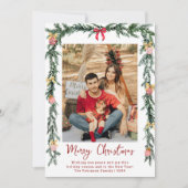 Elegante botanische Vegetation Frohe Weihnachten 1 (Vorderseite)