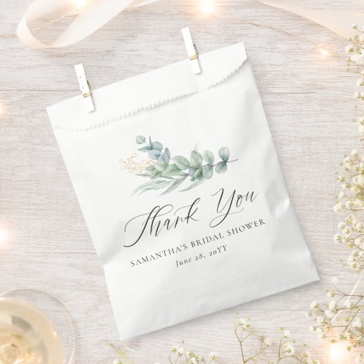 Elegante botanische Vegetation Gold Berries Vielen Geschenktütchen (Ausgeschnitten)