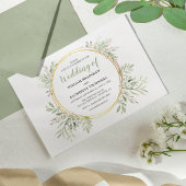 Elegante botanische Vegetation Hochzeit Einladunge Einladung