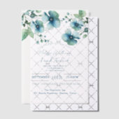 Elegante botanische Vegetation Hochzeitsfeier mit  Pergament Einladungen (Versetzt (Einladung))