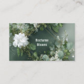 Elegante botanische Vegetation Sage Green & Gold Visitenkarte (Vorderseite)