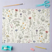 Elegante botanische Vintage Wildblumen Seidenpapier (Basteln)
