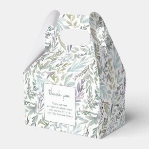 Elegante Botanische Wasserfarbenspülung Geschenkschachtel