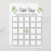 Elegante botanische Wildblumen Einladung (Vorne/Hinten)