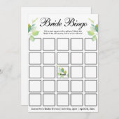 Elegante botanische Wildblumen Einladung (Vorne/Hinten)