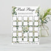 Elegante botanische Wildblumen Einladung (Stehend Vorderseite)