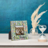 Elegante botanische Wildblumen Fotoplatte (InSitu)