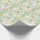 Elegante botanische Wildblumen Geschenkpapier (Ecke)