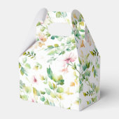 Elegante botanische Wildblumen Geschenkschachtel (Rückseite)