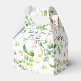 Elegante botanische Wildblumen Geschenkschachtel