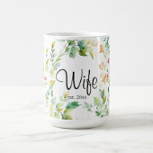 Elegante botanische Wildblumen Kaffeetasse (Mittel)