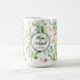 Elegante botanische Wildblumen Kaffeetasse