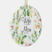 Elegante botanische Wildblumen Keramik Ornament (Rechts)