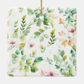 Elegante botanische Wildblumen Keramikornament (Rückseite)