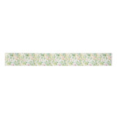 Elegante botanische Wildblumen Satinband (Vorderseite)