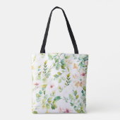 Elegante botanische Wildblumen Tasche (Rückseite)