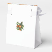 Elegante Botanische Zitrusfrüchte Hochzeit Geschenkschachtel (Rückseite)