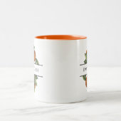 Elegante botanische Zitrusgrün Zweifarbige Tasse (Mittel)
