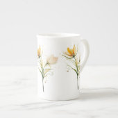 Elegante Bouquet China Tasse (Vorderseite Rechts)