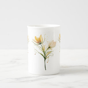 Elegante Bouquet China Tasse