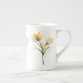 Elegante Bouquet China Tasse (Rechts)