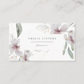 Elegante Bouquet Florist Business Card Visitenkarte (Vorderseite)