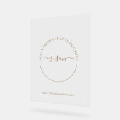 Elegante Boutique benutzerdefiniert Acrylschild (Winkel)