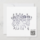 Elegante Bow-Altersfeier Einladung (Rückseite)