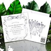 Elegante Bow-Altersfeier Einladung