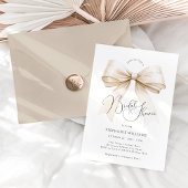 Elegante Bow Bridal Dusche Einladung