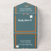 Elegante Bow Krawatte Simple Wedding All In One Einladung (Außenbereich)