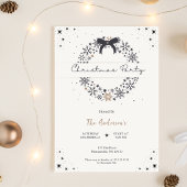 Elegante Bow Weihnachtsfeier Einladung