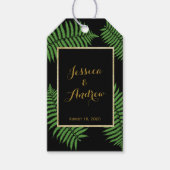 Elegante Bracken Hochzeit Geschenkanhänger (Vorderseite)