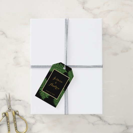 Elegante Bracken Hochzeit Geschenkanhänger (Mit Garn)